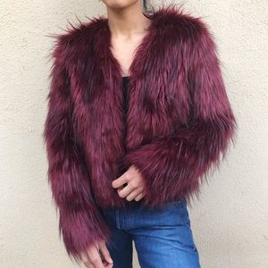 Show Me Your Mumu Faux Fur Jacket
